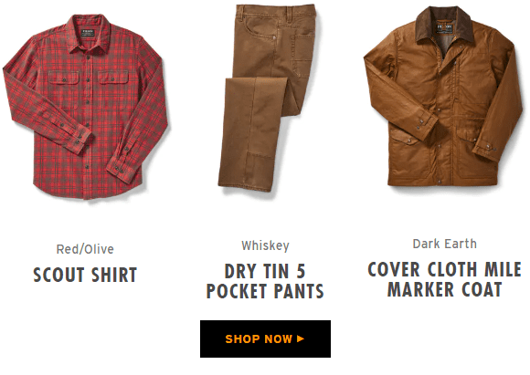 Filson.com - Online shopping for outdoor clothing, gears and accessoriesl