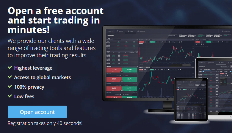 Online Crypto, CFD and Forex trading platform