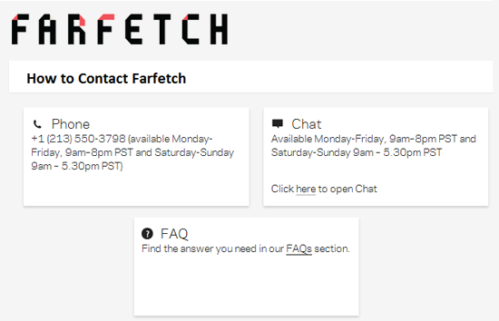 Farfetch Size Chart