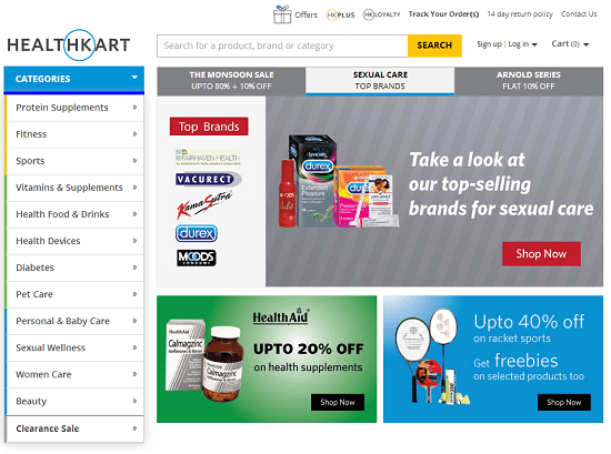 HealthKart.com - Buy Nutrition, health care beauty and personal care prodcuts online in India