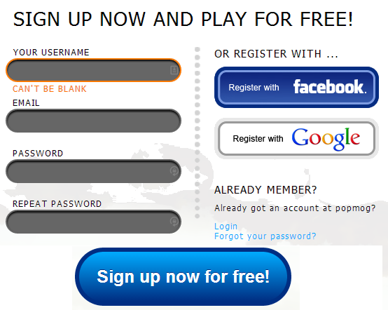 Play free online games on POPMOG