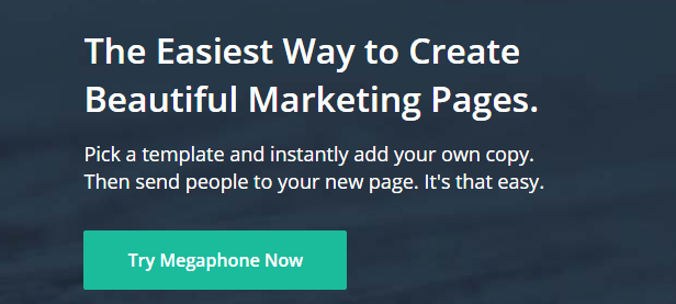 Megaphone.com - Online app for creating better marketing pages