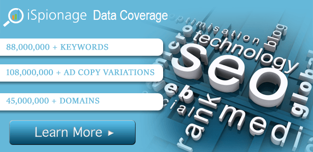 iSpionage.com - Keyword research, competitor search marketing tools, seo and rank monitoring