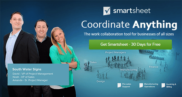 SmartSheet.com - Online project management and spreadsheet utility provider