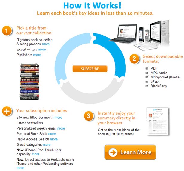 GetAbstract.com - Learn Business books summaries in less time