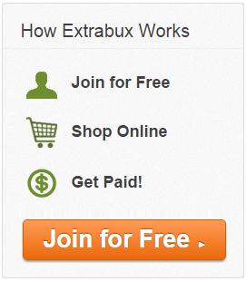 Extrabux.com - Earn cash back and get coupons when you shop online