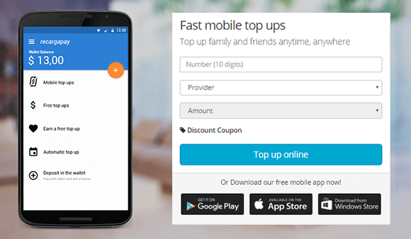 Recarga.com - Online Mobile Top up anytime, anywhere 